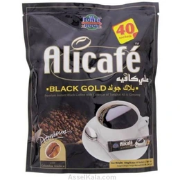 قهوه علی کافه بلک گلد جینیسنگ دار Alicafé بسته ۴۰ عددی