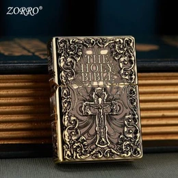 فندک بنزینی برند Zorro طرح کتاب مقدس (The Holy BIBLE)