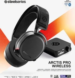 هدست بی سیم گیمینگ استیل سریز SteelSeries Arctis Pro Wireless – مشکی-ارسال 10 الی 15 روز کاری