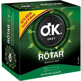 کاندوم تاخیری Okey مدل Rotar بسته ۲۰ عددی